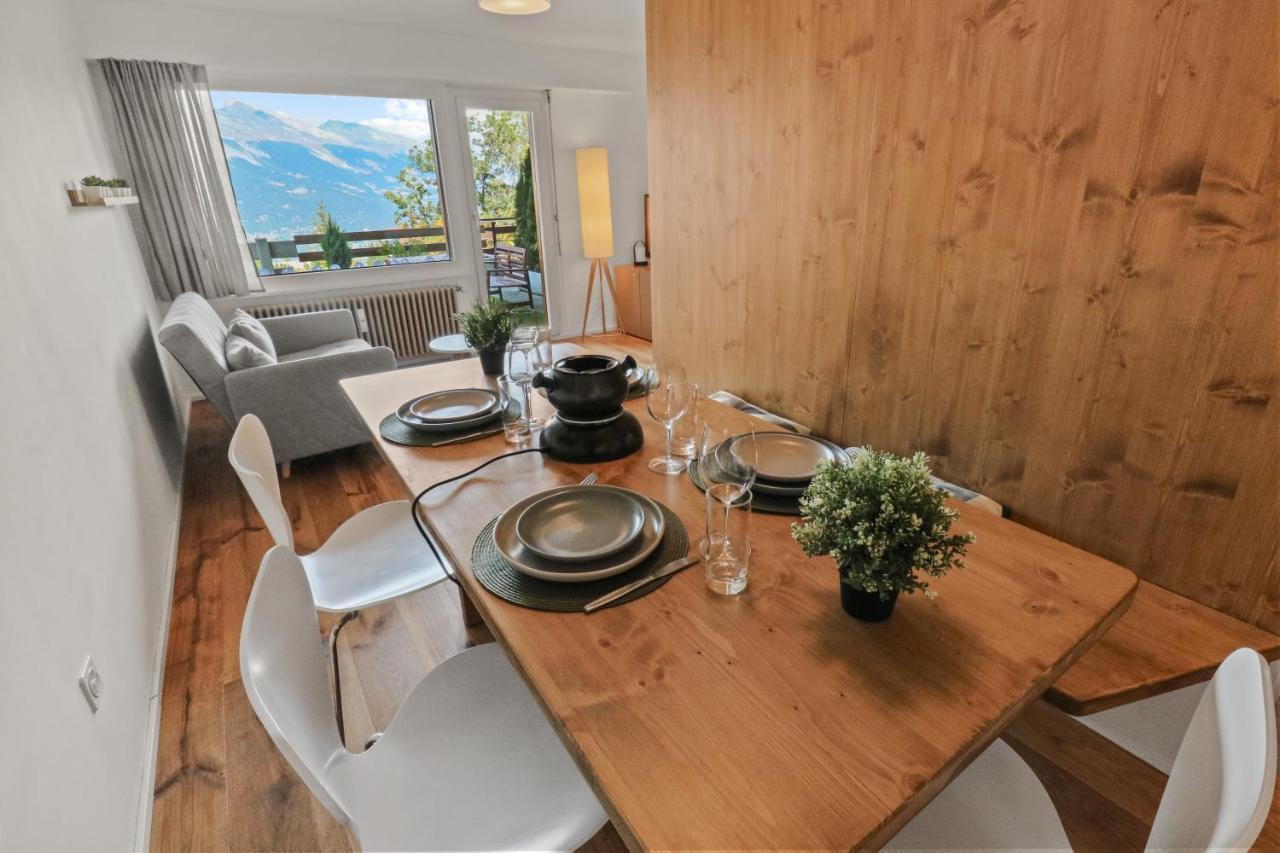 Superbe Appartement Avec Piscine Nendaz Eksteriør billede